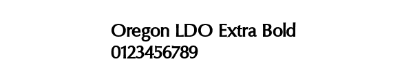 Fuente Oregon LDO Extra Bold.ttf