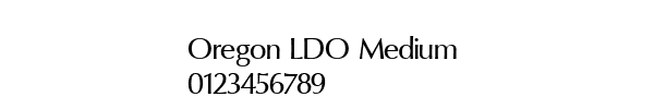 Fuente Oregon LDO Medium.ttf