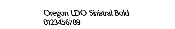 Fuente Oregon LDO Sinistral Bold.ttf