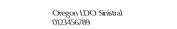 Fuente Oregon LDO Sinistral.ttf