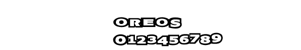 Fuente Oreos .ttf