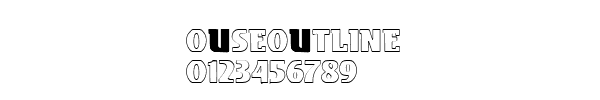 Fuente Ouseoutline.ttf