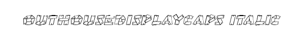 Fuente Outhousedisplaycaps Italic.ttf