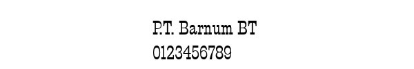 Fuente P.T. Barnum BT.ttf