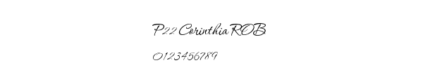 Fuente P22 Corinthia ROB.ttf
