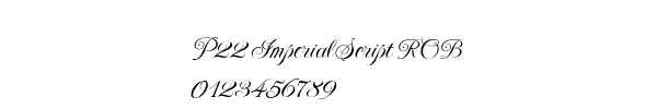 Fuente P22 Imperial Script ROB.ttf