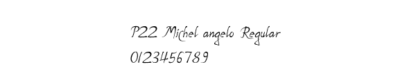 Fuente P22 Michel angelo Regular.ttf