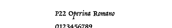 Fuente P22 Operina Romano.ttf