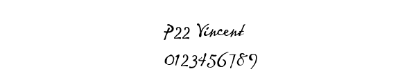 Fuente P22 Vincent.ttf