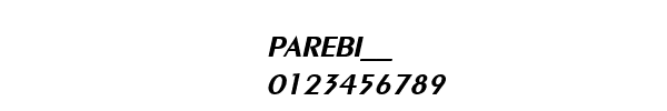Fuente PAREBI__.TTF