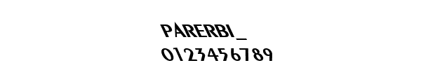 Fuente PARERBI_.TTF