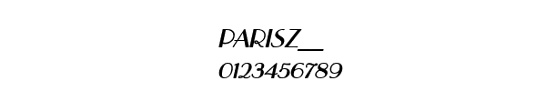 Fuente PARISZ__.TTF