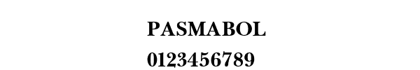 Fuente PASMABOL.TTF