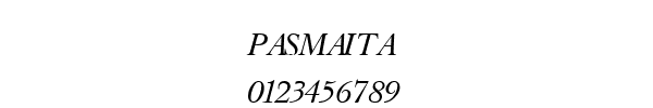 Fuente PASMAITA.TTF
