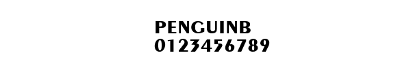 Fuente PENGUINB.TTF
