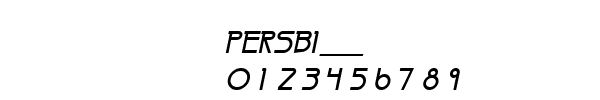 Fuente PERSBI__.TTF
