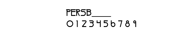 Fuente PERSB___.TTF