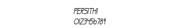 Fuente PERSITHI.TTF