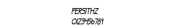 Fuente PERSITHZ.TTF