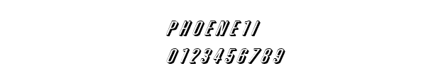 Fuente PHOENE1I.TTF
