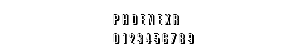 Fuente PHOENEXR.TTF