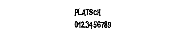 Fuente PLATSCH.ttf