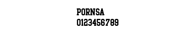 Fuente PORNSA.TTF