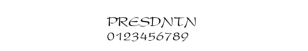 Fuente PRESDNTN.TTF