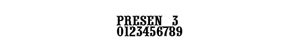 Fuente PRESEN_3.TTF
