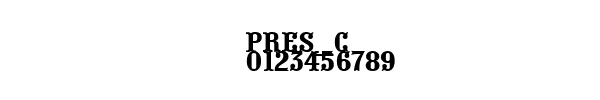 Fuente PRES_C.TTF