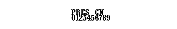 Fuente PRES_CN.TTF