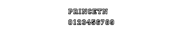 Fuente PRINCETN.TTF
