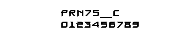 Fuente PRN75__C.TTF
