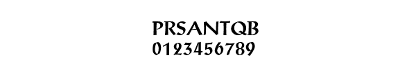 Fuente PRSANTQB.TTF