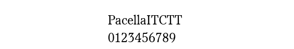 Fuente PacellaITCTT.ttf