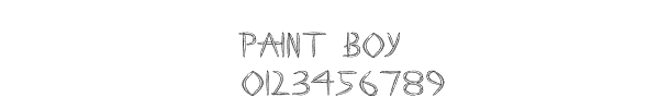 Fuente Paint Boy.ttf