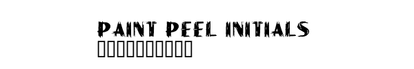 Fuente Paint Peel Initials.ttf