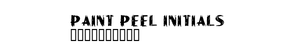 Fuente Paint Peel Initials.ttf