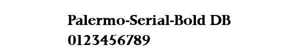 Fuente Palermo-Serial-Bold DB.ttf