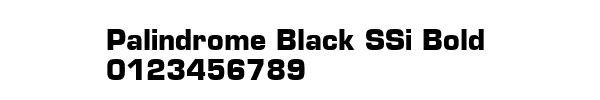 Fuente Palindrome Black SSi Bold.ttf