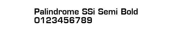 Fuente Palindrome SSi Semi Bold.ttf