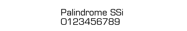 Fuente Palindrome SSi.ttf