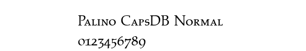Fuente Palino CapsDB Normal.ttf