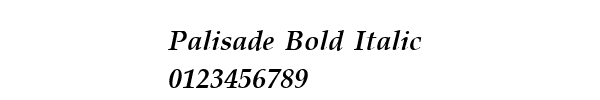 Fuente Palisade Bold Italic.ttf