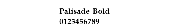 Fuente Palisade Bold.ttf
