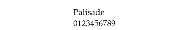 Fuente Palisade.ttf