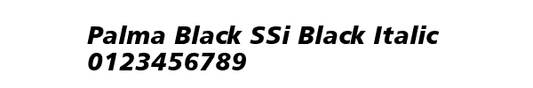 Fuente Palma Black SSi Black Italic.ttf