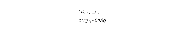 Fuente Paradise.ttf