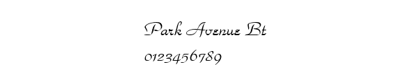Fuente Park Avenue Bt.ttf