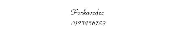 Fuente Parkavedee.ttf